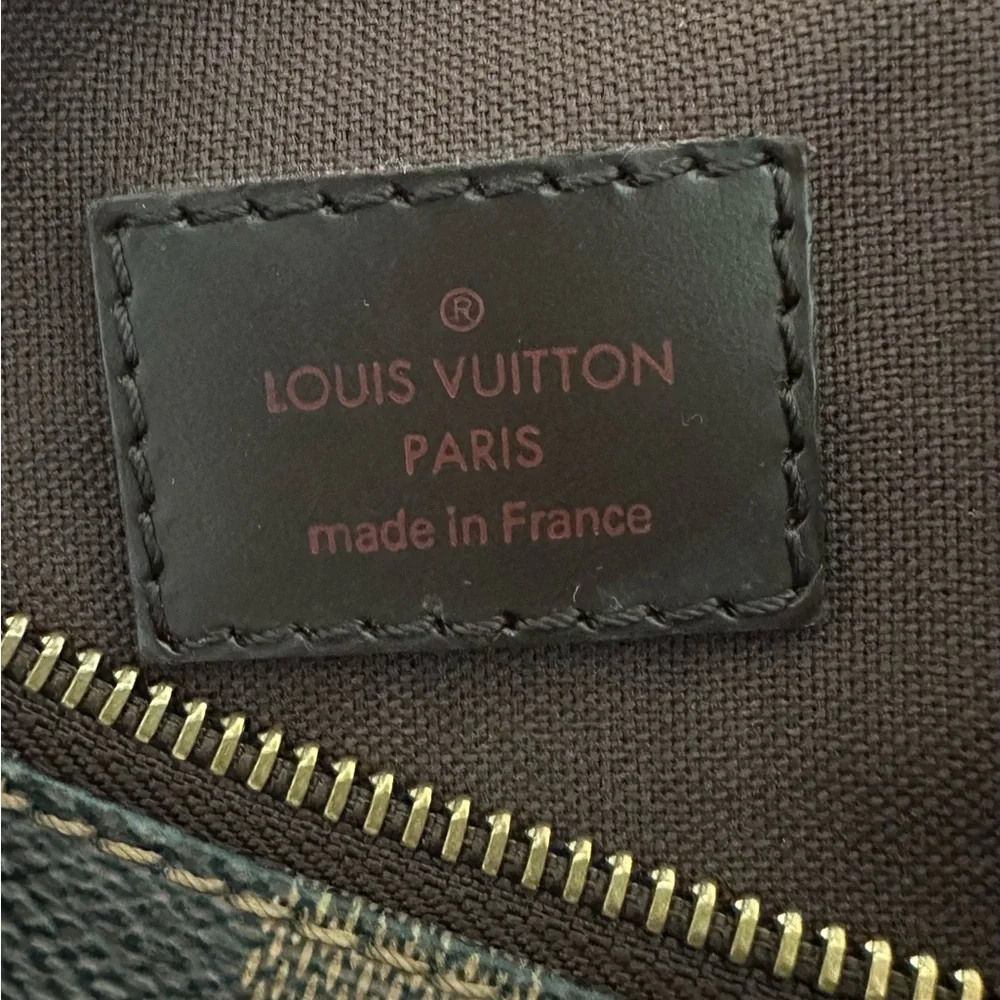 Authentic Louis Vuitton Damier Ebene DE Pochette Bosphore Crossbody Bag Rare HTF